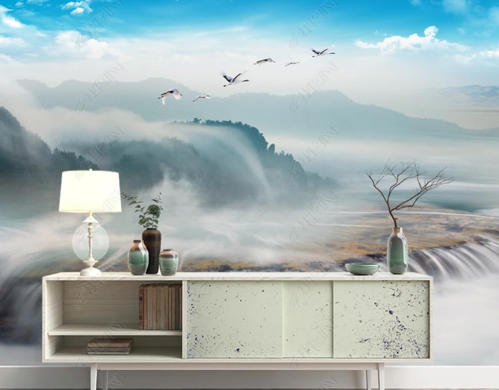 Papier Peint Intissé L'Eau Qui Coule créez une ambiance zen dans votre salon ou restaurant