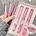 LuckNest 3 Colors Jelly Lipstick Gift Set, Tinted Heart Shape Lip Stain Lip Gloss, Mirror Hydrating Jelly Love Lipstick, Moisturizing Tinted Lip Balm, Vivid Color Glossy Lip Makeup for Girls (A)