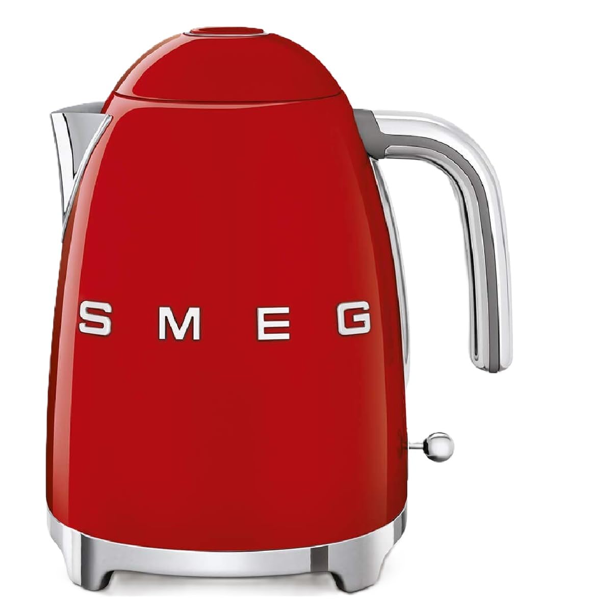 Smeg KLF03RDUS 50's Retro Style Electric Water Kettle, with Automatic Shutoff, Removable Base, and Water Indicator, Red (Renewed)