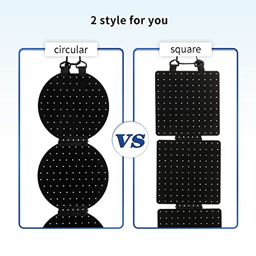 Image of Hanging Enamel Lapel Pin Display Panels Organizer With 5 Loose-leaf Board Pieces, Brooch Pin Enamel Pin Display Pages, Badge Collection Display Holder Holds At Least 120 Pins.(Pins Not Included)