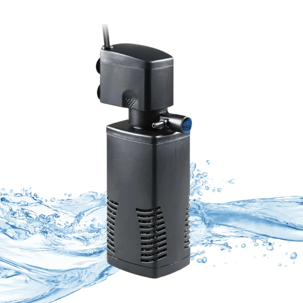 Aquarium Internal Filter | 3 in 1 High Power Oxygen Filteration System | Aquarium Filter for Fish Tank Fits 1.5 to 2.5 feet tanks (B0D8FS8HZX) Amazon Price History, Amazon Price Tracker