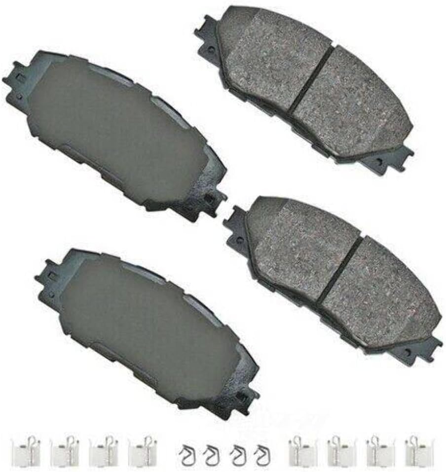 Akebono ACT1210A Ultra-Premium Ceramic Front Disc Brake Pads , GREY