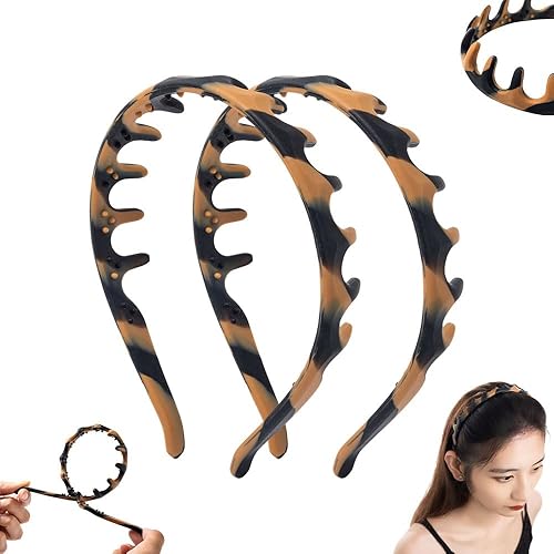 Miniatura 10 de Diadema de peine de dientes de zig zag de moda en forma de U de silicona, nuevas bandas para la cabeza de alto cráneo 2025 para el cabello de mujer