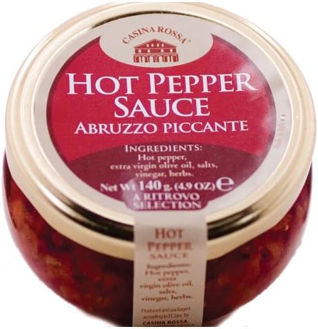 Hot Pepper Sauce - Abruzzo Piccante - 4.9 oz/140 gr by Casina Rossa, Italy.