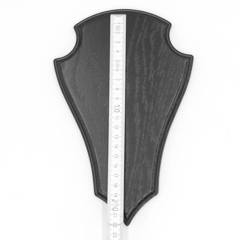 Generisch 5 Stück REH Trophäenschilder Spitz Eiche dunkel groß AF 21 cm x 13 cm