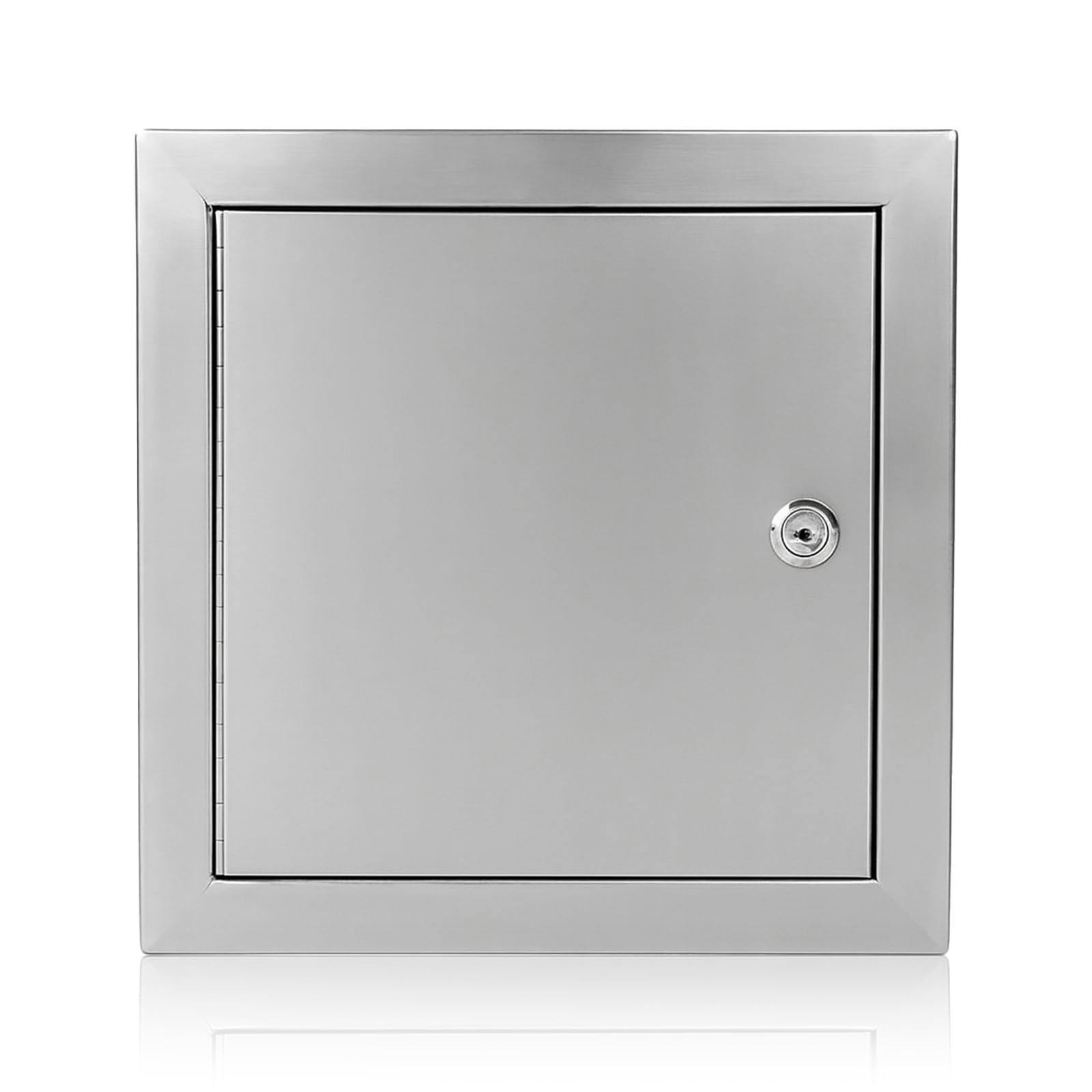 Frienda 12 x 12 Inch Stainless Steel Metal Universal Access Door with Screwdriver Latch Wall Ceiling Mounted Door Access Panel for Drywall Plumbing Electrical