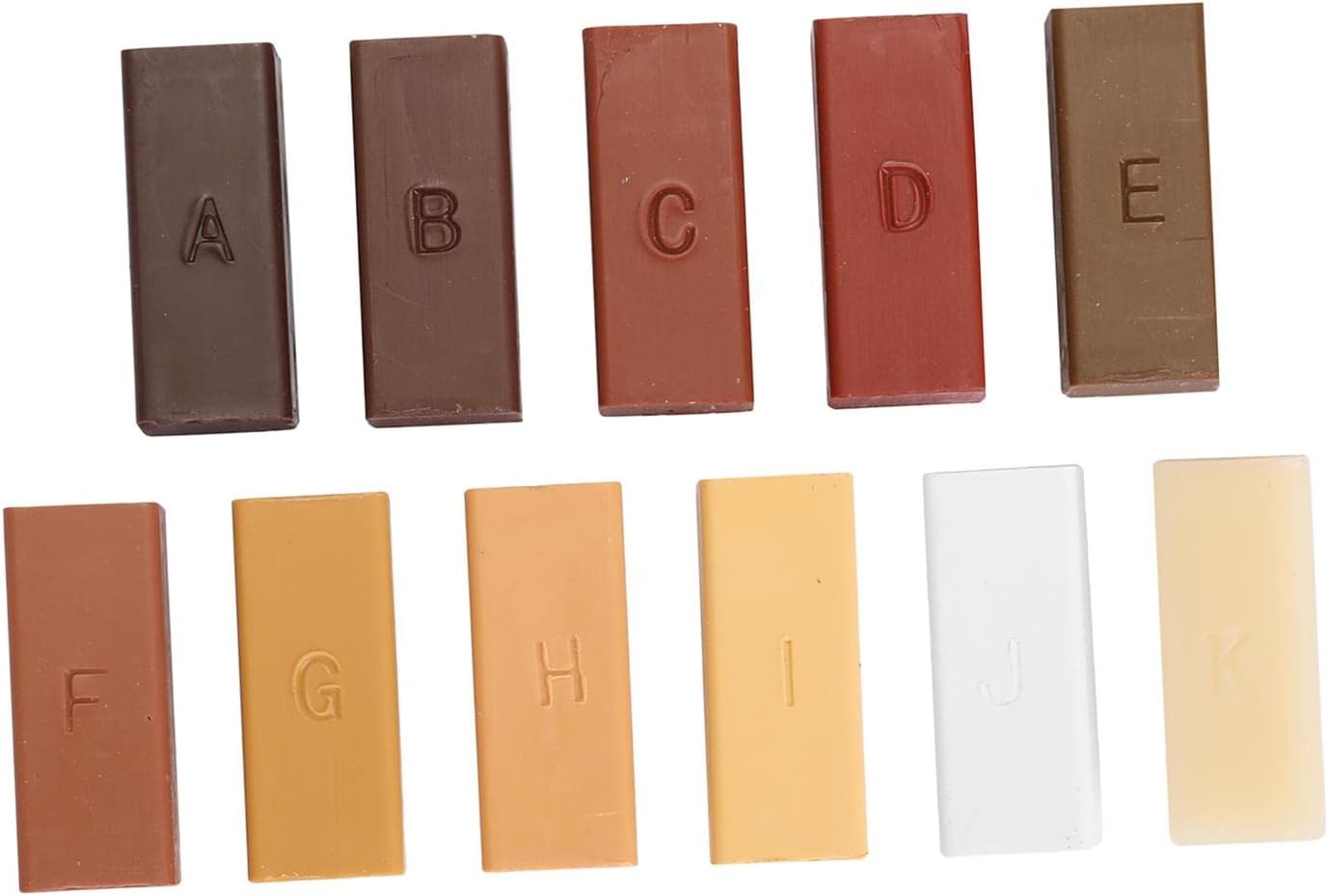 11x Furniture/Laminate/Kitchen Cabinet/Worktop Repair Soft Wax Filler Kit