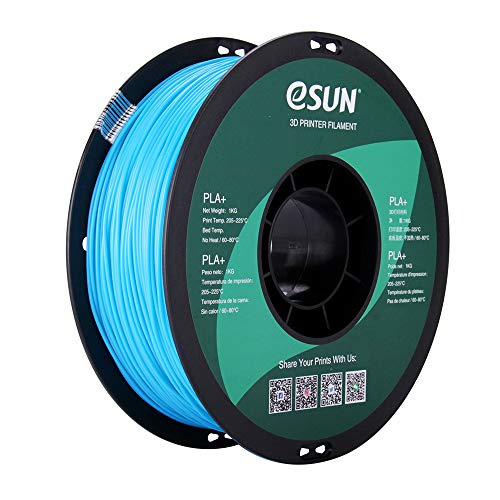 eSUN PLA PRO (PLA+) 3D Printer Filament, Dimensional Accuracy +/- 0.03mm, 1kg Spool, 1.75mm, Light Blue
