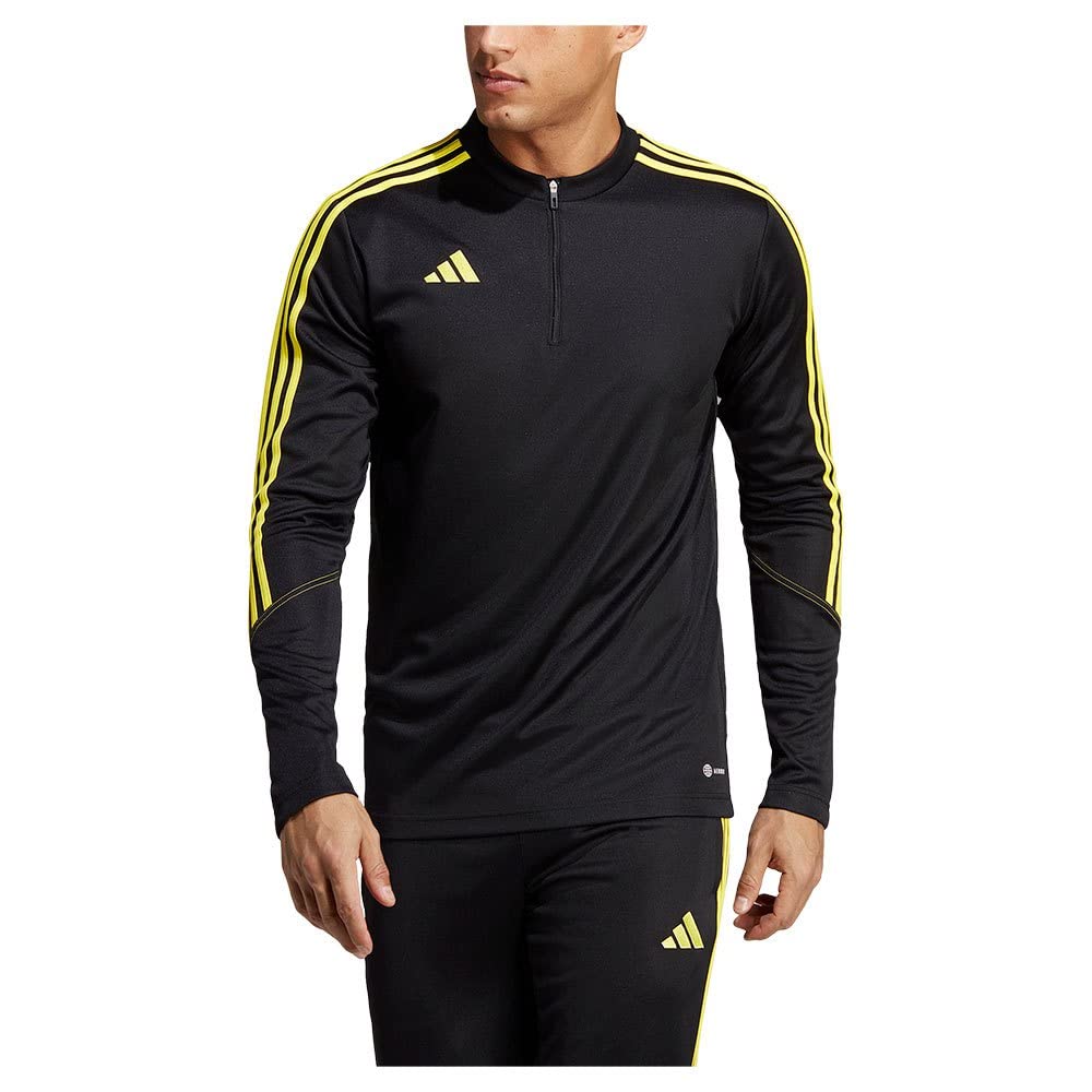 adidasMen's Polyester Round Neck Fitted Track Top