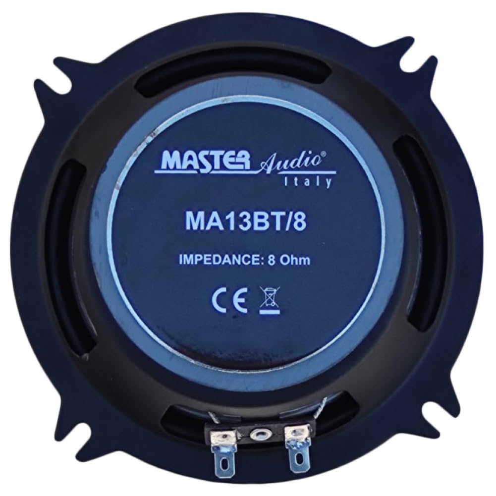 MASTER AUDIO 1 MA13BT/8 professioneller weißer tieftöner 13,00 cm 130 mm 5" 80 watt rms 160 watt max 8 ohm gummiaufhängung empfindlichkeit 91 db zu Hause, 1 stück
