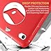 DTTO for iPad Mini 5th Generation Case and iPad Mini 4 Case, Ultra Slim Lightweight Trifold Smart Shell with Soft TPU Back Cover, Auto Sleep/Wake, Red
