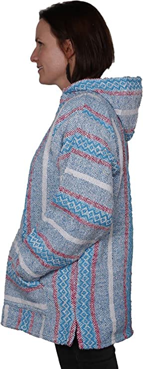 Woven Pullover Baja Joe Hoodie by Earth Rags4