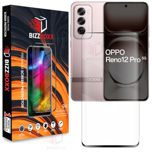 Image of Compatible with OPPO Reno 12 Pro 5G Full Glue Tempered Glass Screen Protector Guard With Curved Edges - Anti-Fingerprint Screen Guard, UV Glue Not Required (For Reno 12 Pro) - Pack of 1