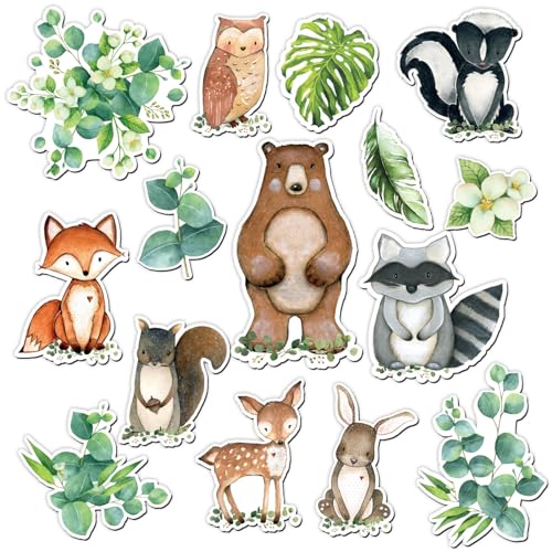 Imanes decorativos de animales de bosque 15 piezas