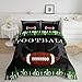 Feelyou Football Bedding Set Rugby Sports Comforter Soccer Ball Game Comforter Set for Kids Adults American Football Player Duvet Set Ultra Soft Room Decor Twin Size Quilt Set