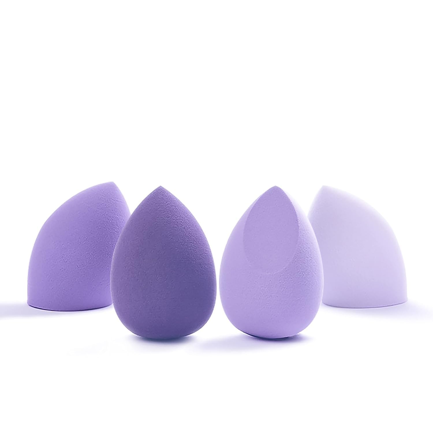 4 Pcs Makeup Sponges Set Blender Flawless for Liquid, Multi Color Cosmetic Sponge