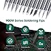 HANGLIFE 900M Soldering Iron Tips for Hakko, Yihua, Atten, Quick, Ryobi, and More Soldering Stations/Guns - Replacement Solder Tips for Welding Equipment & Accessories (12 pcs)