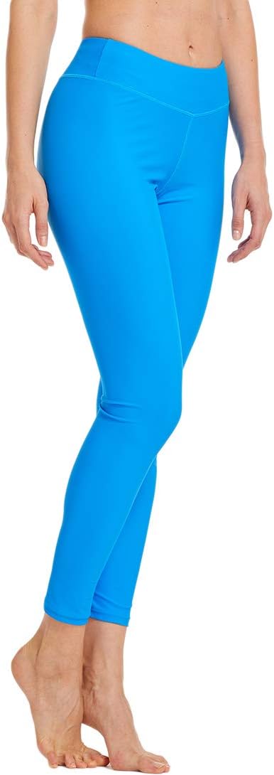 Micosuza Women's Swimming Tights Surfing Leggings Ankle-Length Rash Guard Capris Pants - Image 3