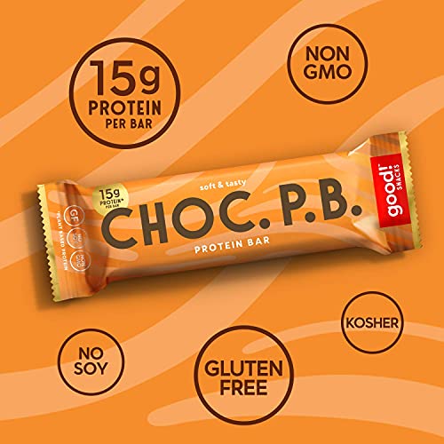 Good! Snacks Vegan Protein Bars Bundle, Chocolate Peanut Butter & Cookie Dough (24 Bars) Gluten-Free, Plant Based, Low Sugar, High Protein Meal Replacement, Healthy Snacks For Energy, 15G Protein #TOP1