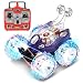 JOYIN Radio Remote Control Invincible Tornado Acrobatic Stunt RC Car Vehicle with Flashing LED Light and Playful Music (Rechargeable Battery for Vehicle and Battery for Controller Included)