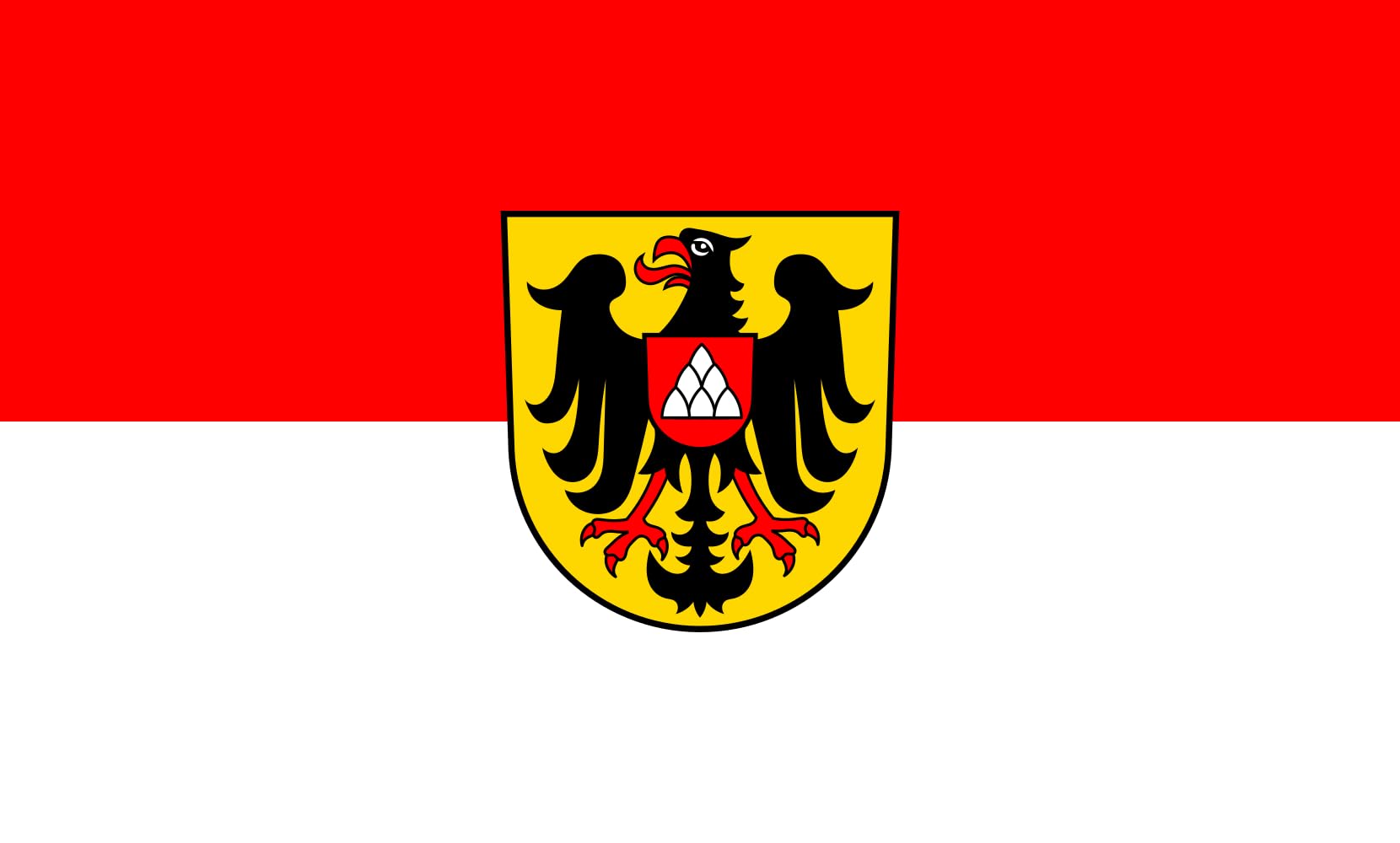 Drapeau paysage Breisach am Rhein grand format en maille de qualité