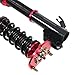 Coil over suspension kit adjustable - Compatible with 2005-2007 for Subaru Impreza WRX STI 2007 for Subaru Impreza WRX STI Limited coil spring struts - Red