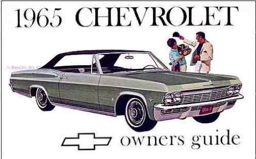 1965 Chevrolet All Models Owners Manual