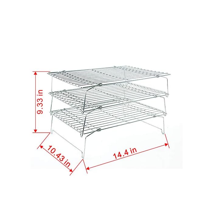 Buy Flagship Cookies Cooling Rack Baking Rack Set of 3, 304 Stainless