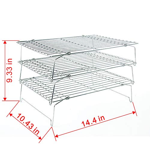 Buy Flagship Cookies Cooling Rack Baking Rack Set of 3, 304 Stainless