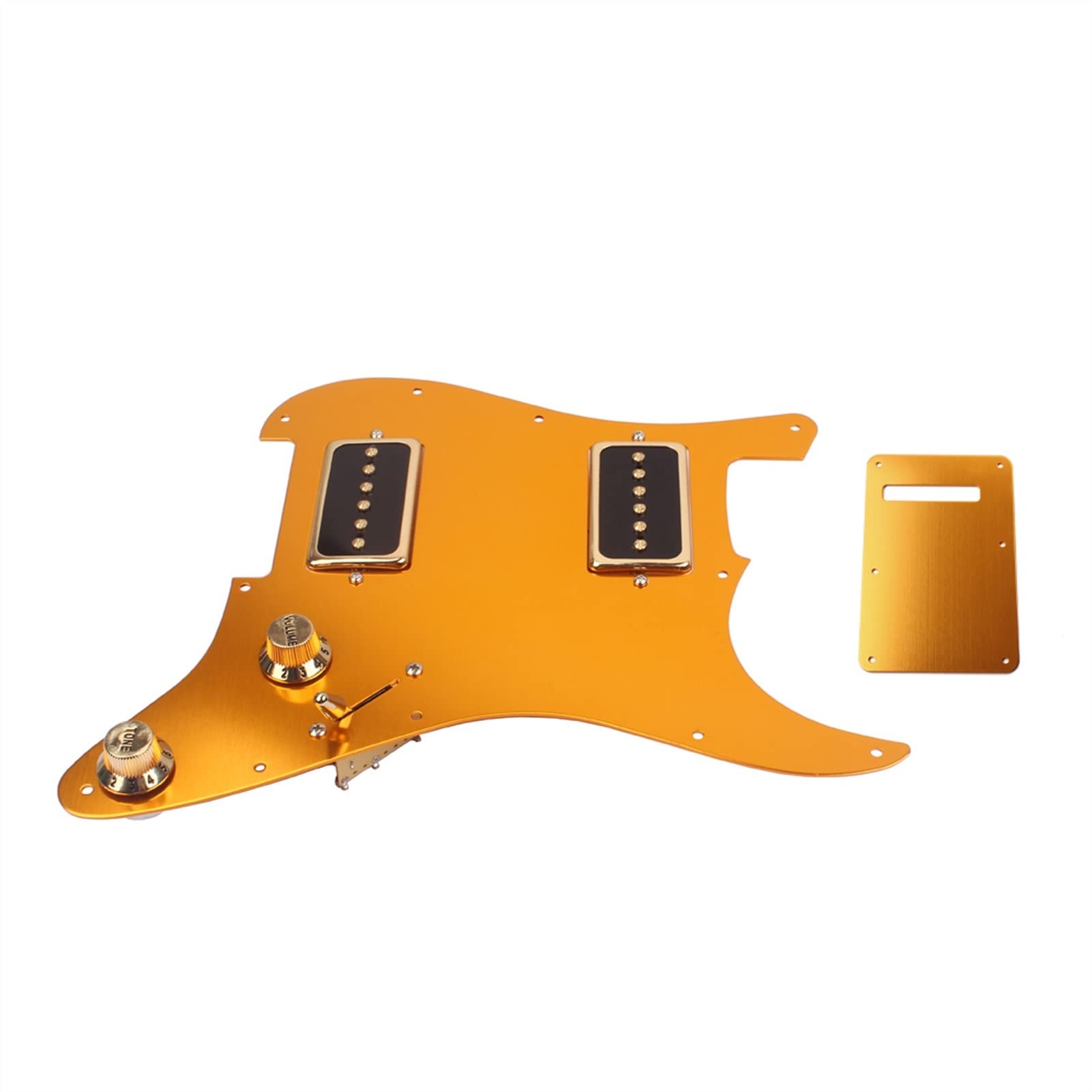 1 Set Gold Electric Guitar Pick Guard HH Mit Single Scree Alnico V Pickup Pickguard Pickups