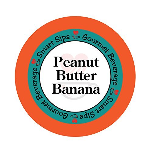Smart Sips, Peanut Butter Banana Flavored Coffee, 24 Count, Compatible With All Keurig K-cup Brewers