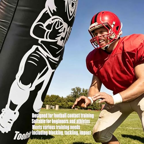 Toofrito Inflatable Football Tackle Dummy with Water Weighted Base 72” Football Tackling Dummy D-Line Training Equipment for Football by Toofrito - Used condition - Image 6
