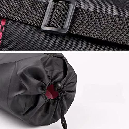 JEOPKO Large Yoga Pilates Mat Bag, 30cmx90cmyoga mat Bag, Portable Oxford Cloth Yoga Mat Mesh Bag Yoga Mat Storage Bags, Black Yoga Bag Fit Most Mat Size, Extra Wide, Adjustable Strap, Easy Access. - Image 4