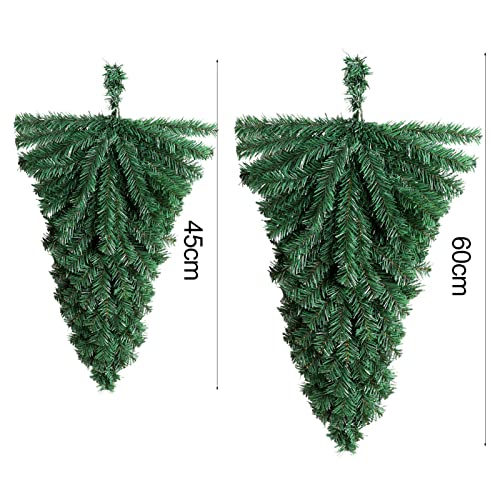 Christmas Wreath, Christmas Wreath Decorative Pvc Artificial Upside Down Xmas Tree Home Decor For Dorm Upside Down Xmas Tree #TOP6