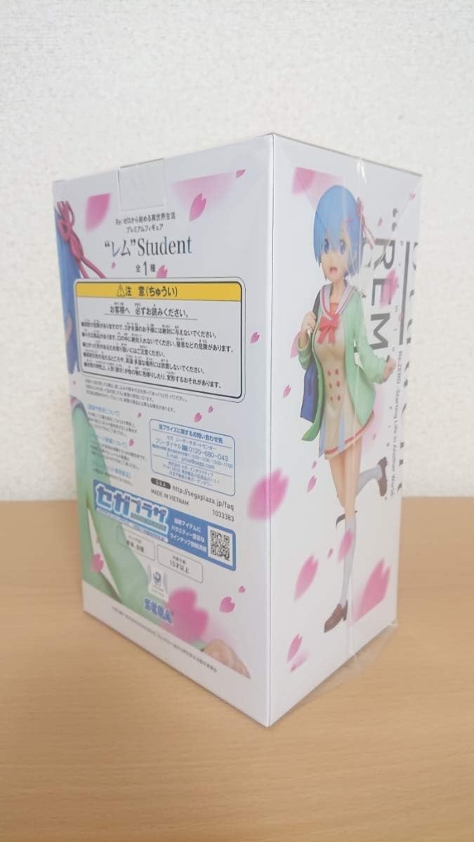 Sega Re Zero Starting Life in Another World: Rem “Student" Premium Figure