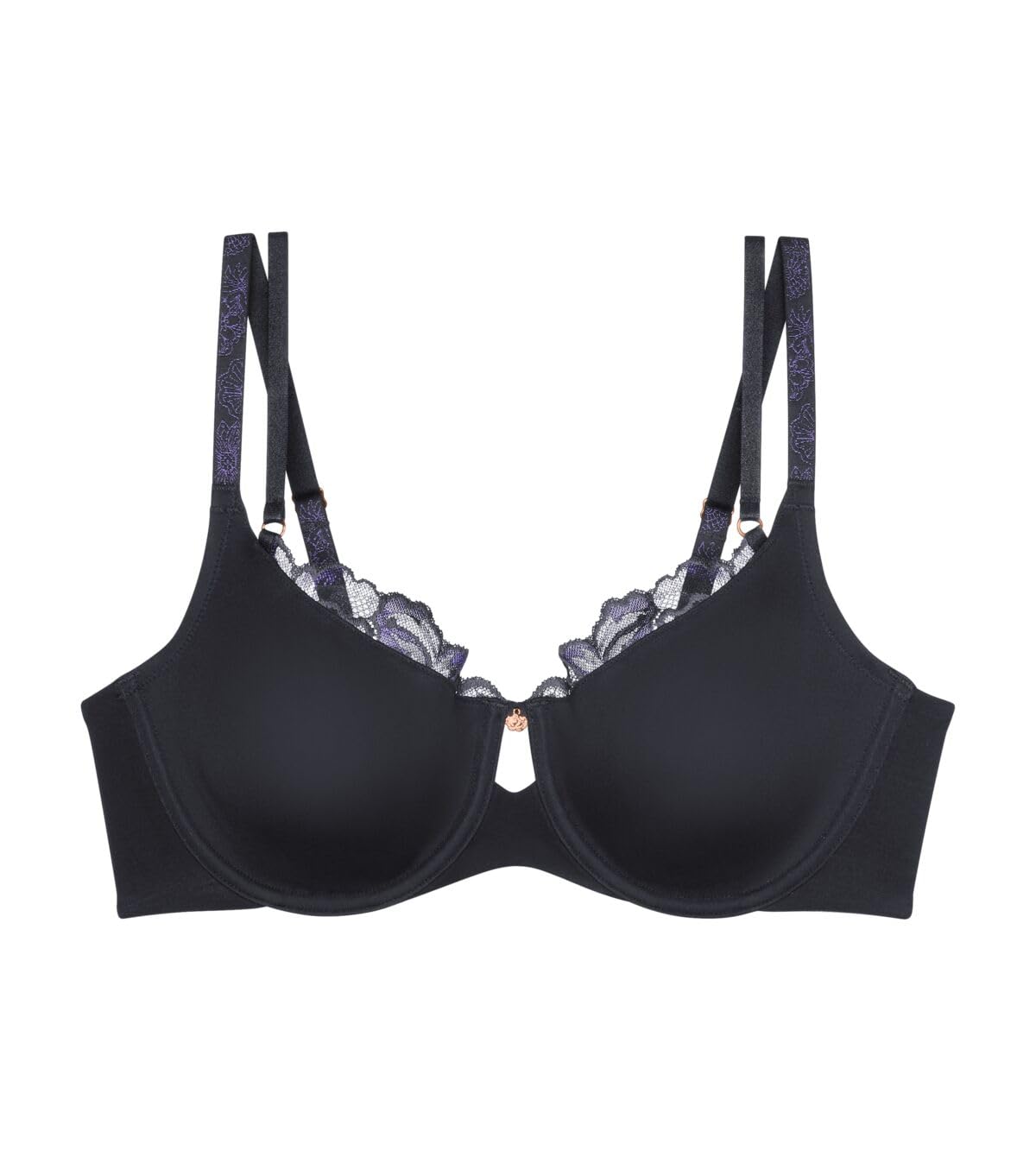 Triumph Wild Gardenia Florale W01 Black, czarny, 85D