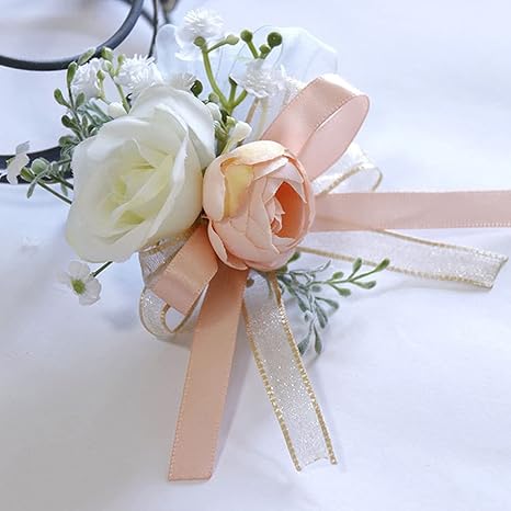 Amazon Co Jp コサージュ 入学式 コサージュ フォーマル 結婚式 結婚式のブライダル花嫁介添人手首手の花リボン花嫁結婚式の結婚アクセサリーパーティーの装飾 コサージュ 卒業式 入学式 Hswyjjpfb Color D ジュエリー