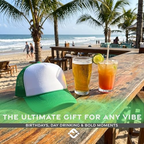 Image of Funky Junque Blank Mesh Foam Lightweight Snapback Trucker Hat | Lightweight Foam Trucker Hat with Breathable Mesh Back, Golf Beach and Street Style, Trendy Trucker Hats for Men