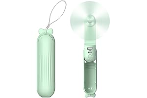 Stylish Green Handheld Portable Fan