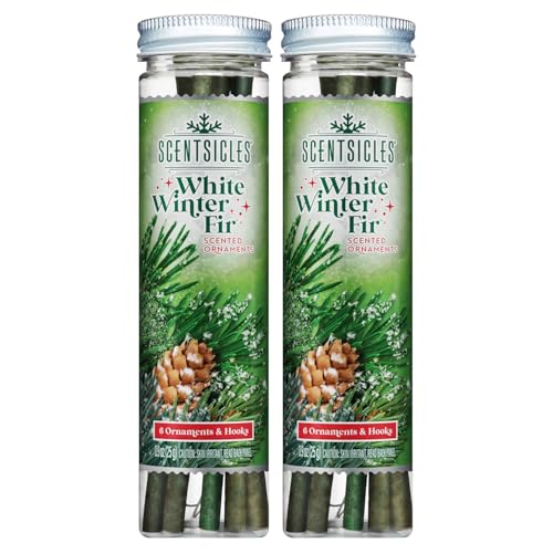 Scentsicles White Winter Fir Scented Christmas Tree Ornaments - 2