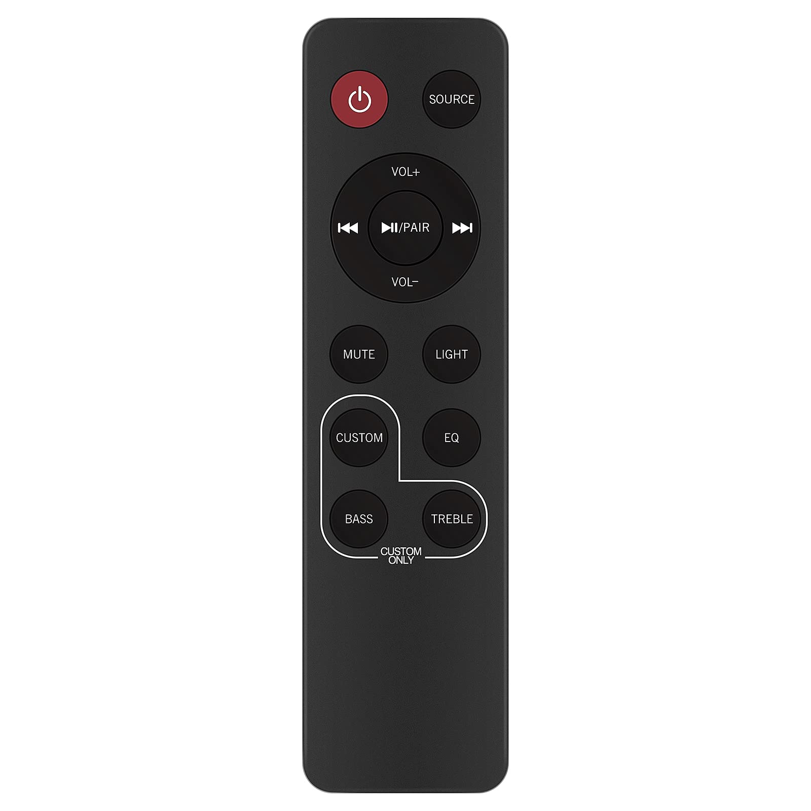 VINABTY RM-STHD258 Remote Control Replacement RM-STHD258 Soundbar Replacement Remote Control for JVC RM-STHD258 Compact Bluetooth Soundbar Speaker System Remote Controller