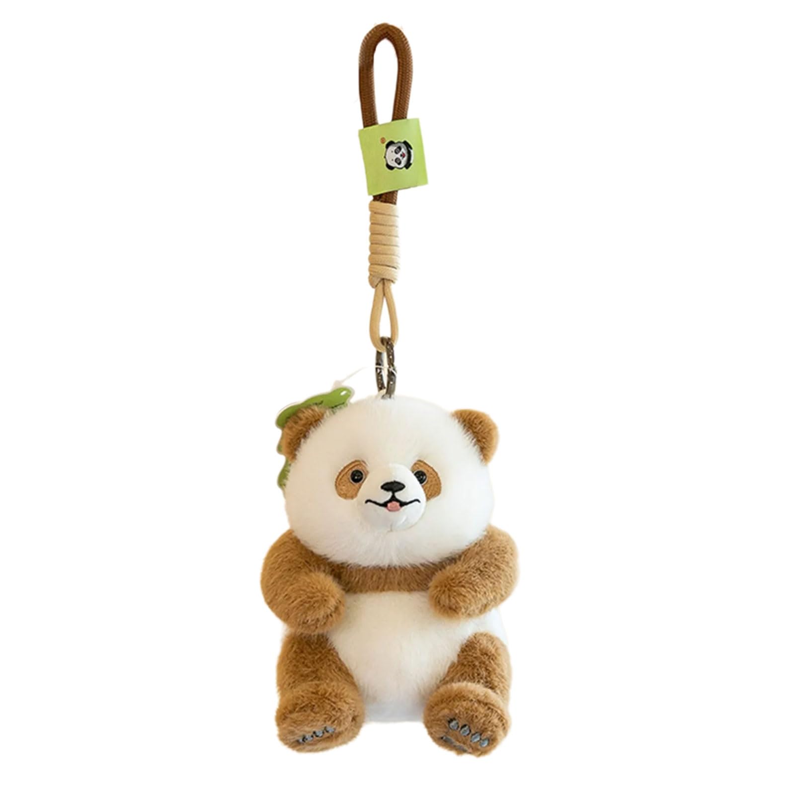 Porte-clés panda robuste en coton PP avec pendentif sac