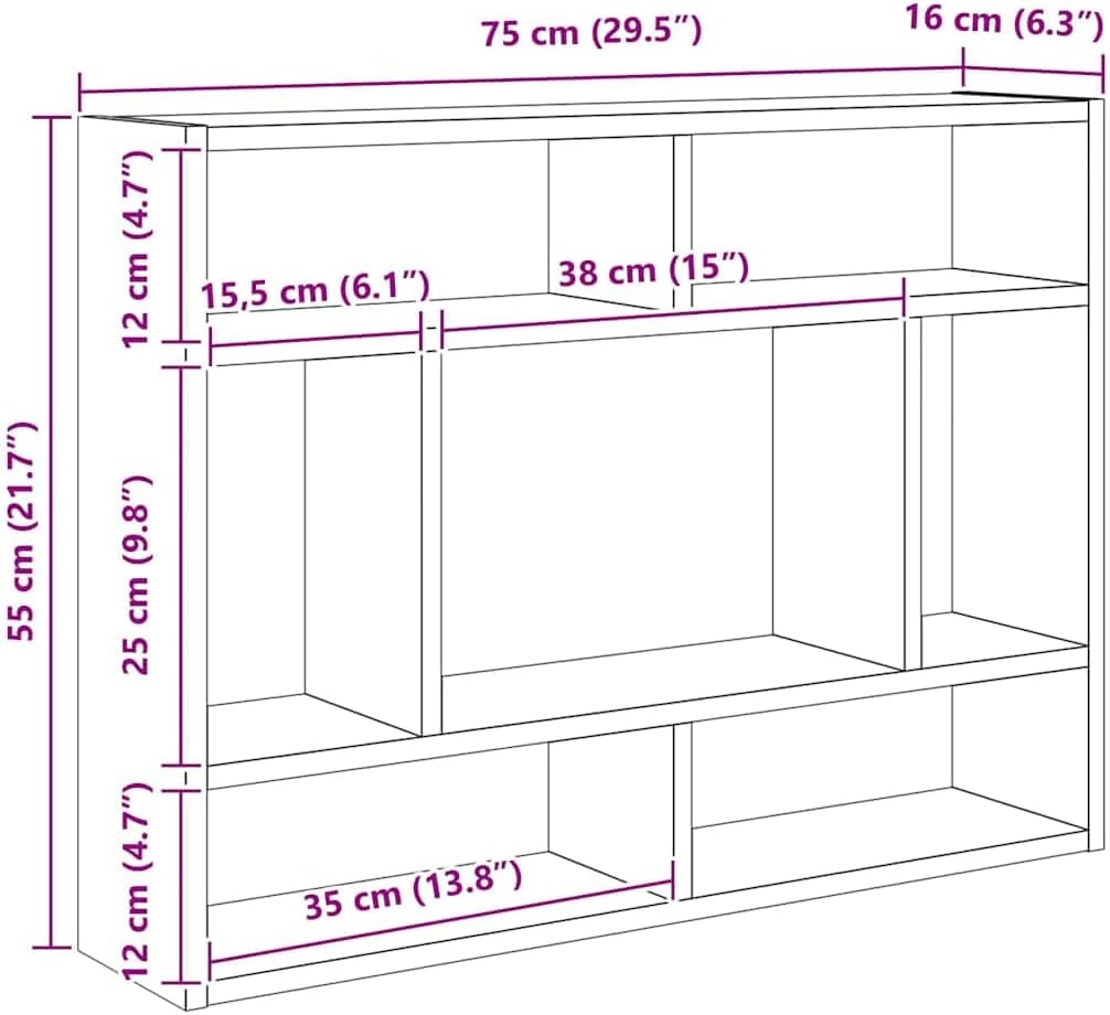 Wall Shelf White, 29.5x6.3x21.7 Engineered Wood, Floating Ledge Design for Room Decor, Bathroom, Kitchen, Living Room Storage