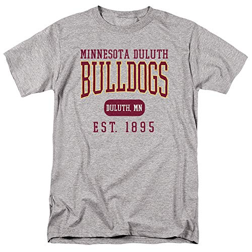 Minnesota Duluth Est. Date Short Sleeve Mens Cotton T-Shirt, Grey, XL