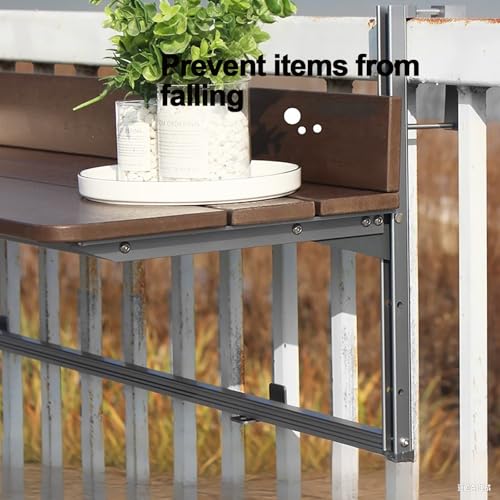 Table pliante murale balcon petit espace et bureau réglable avec étagères