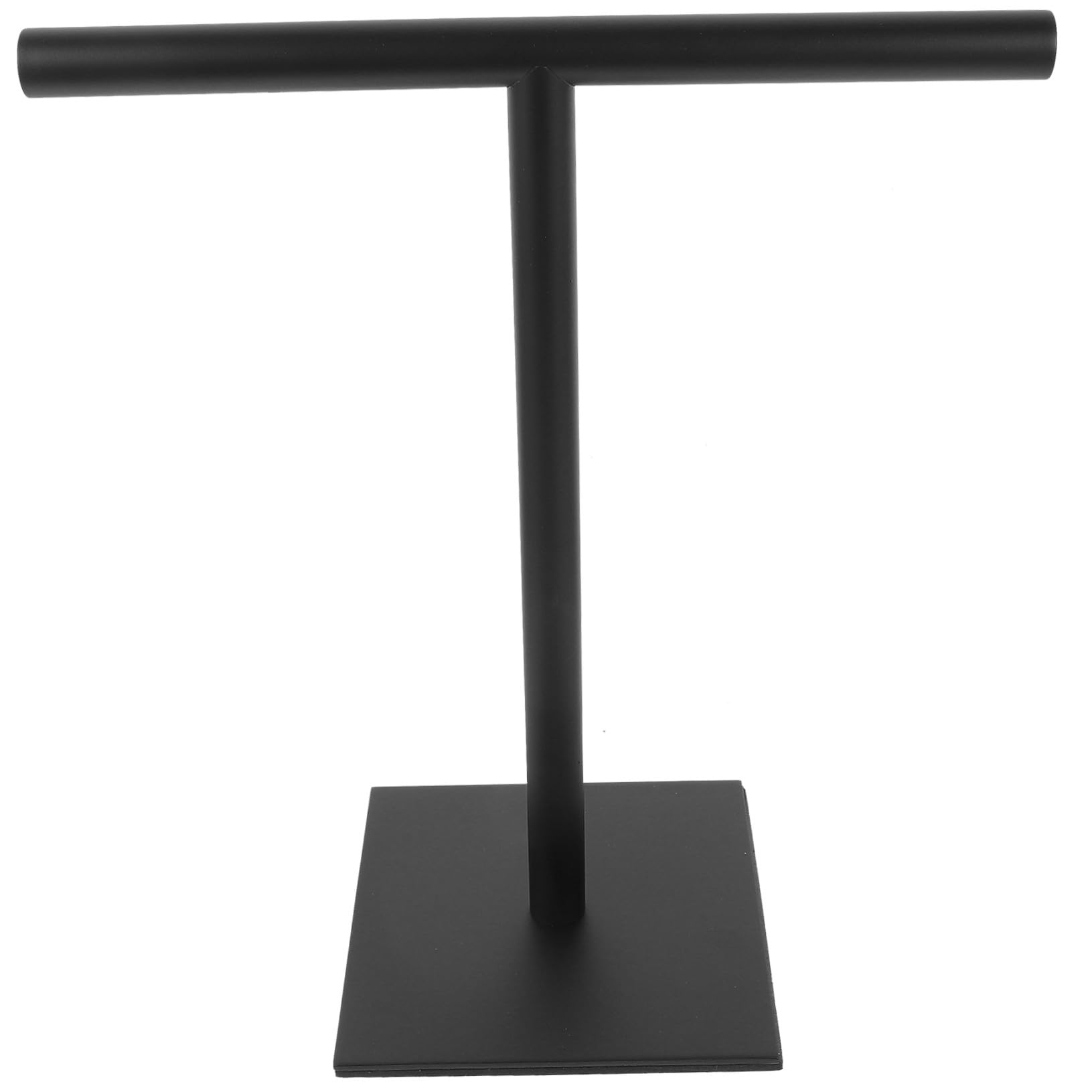 TOYANDONA Toallero de Mano de Acero Inoxidable Negro, Soporte Vertical Compacto para Toallas, Base Estable Antideslizante, Organizador para Baño y Cocina,