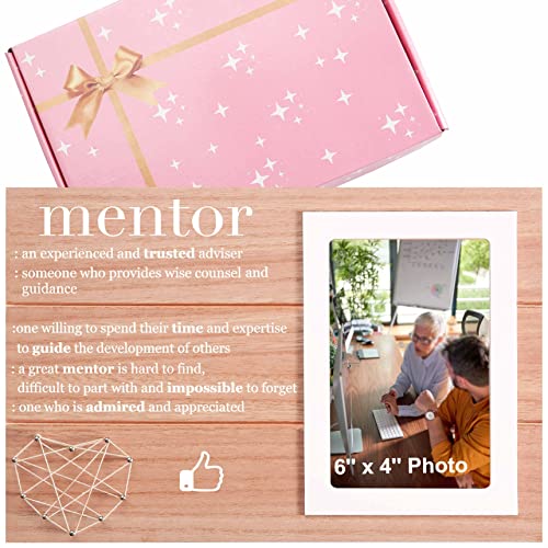 Mentor Appreciation Gift-Thank You Gift For Mentor Teacher Coworker-Christmas Birthday Back To School Gift For Teacher Mentor-Leaving Going Away Retirement Gift For Mentor-Picture Photo Frame Gift #TOP5