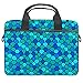 Laptoptasche mit Griff, 34 - 36,8 cm (13,4 - 14,5 Zoll), Fischhautschuppen-Motiv, Schultertasche