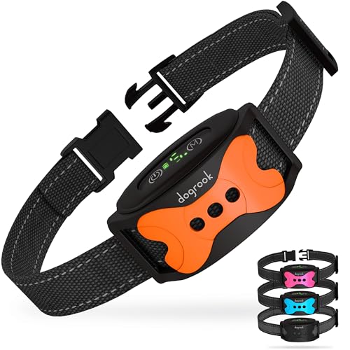 Image of DogRook Rechargeable Dog Bark Collar | Smart Collar for Dog Training | Beep & Vibration | No Shock | No Bark Collar | Anti Bark Collar for Dogs | Anti Barking Collar for Dogs - Large, Medium, Small
