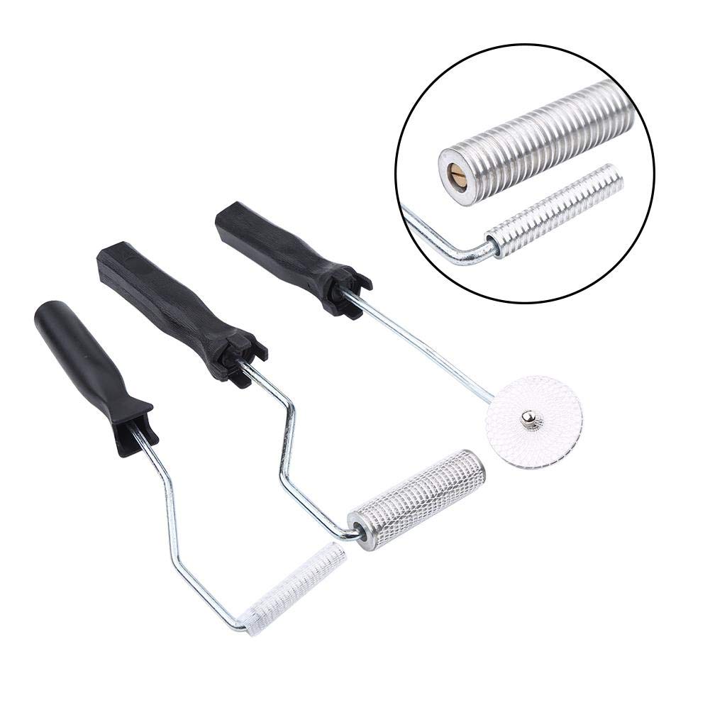 Vetroresina Kit Riparazione, Bubble Paddle Tool, Attrezzo a Paletta per Bolle in vetroresina 3 Pezzi/Kit Rullo laminatore in Lega di Alluminio per Stampo FRP